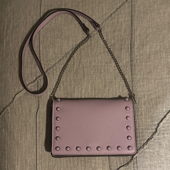 Enzo Angiolini Purple Studded Crossbody Bag - Picture 1 of 4